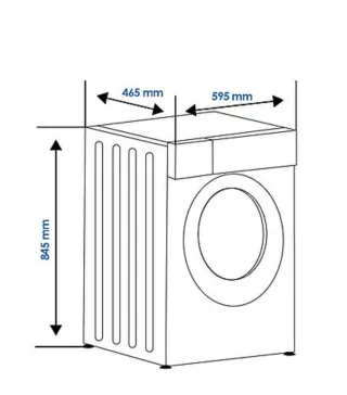 Lavadora ASPES AL7201AIDVB Carga Frontal