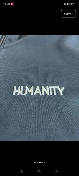 Sudadera Mango Media Cremallera Hombre Talla M