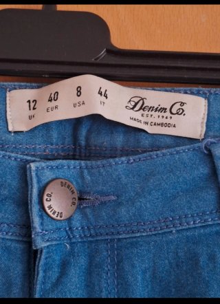 Pantalón pitillo azul Denim Co Talla 40