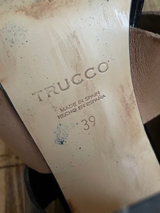 Sandalias Trucco Piel Bicolor Tacón 39