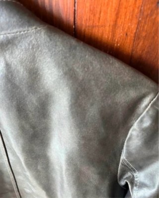 Giacca vera pelle donna grigia tg 44