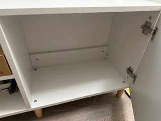 Mueble TV Blanco y Madera