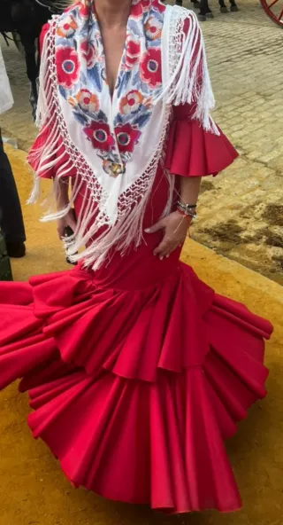Traje de flamenca rojo