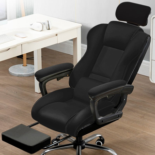 Sillón Oficina COOL Board Negro Reposapiés