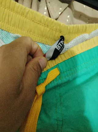 Bañador hombre verde y amarillo talla M