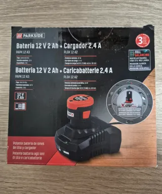 Cargador y Batería Parkside 12V 2Ah