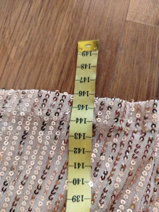 Vestido Rose Gold Lentejuelas Talla M