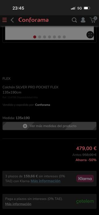 Colchón Flex Silver Pro Pocket Flex 135x190