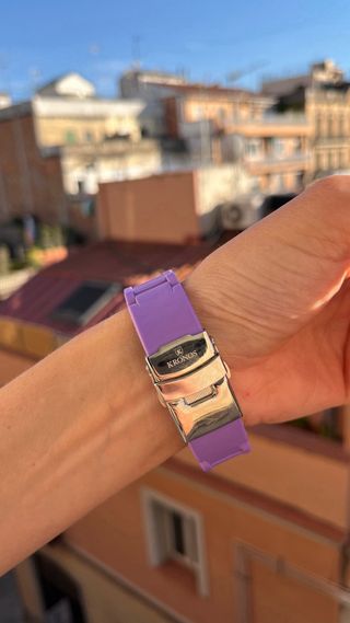 Reloj Kronos caucho violeta