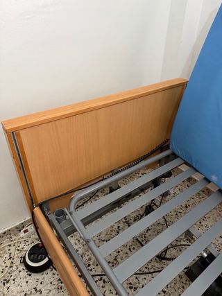 Cama articulada madera.