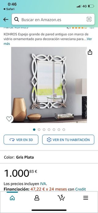 Espejo Veneciano Decorativo