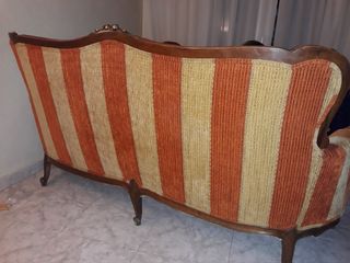 Sofá (3plazas) y sillón vintage