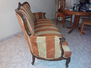 Sofá (3plazas) y sillón vintage