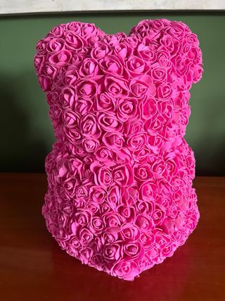 Oso de peluche decorativo rosa