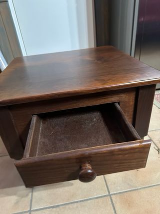 Juego mesa centro y auxiliar madera