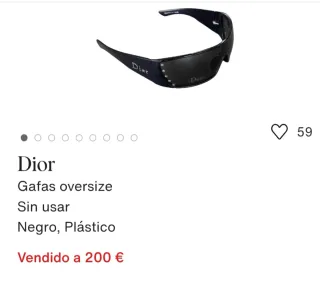 Gafas de sol Dior negras