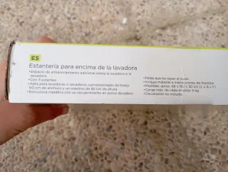 Scaffale per lavatrice