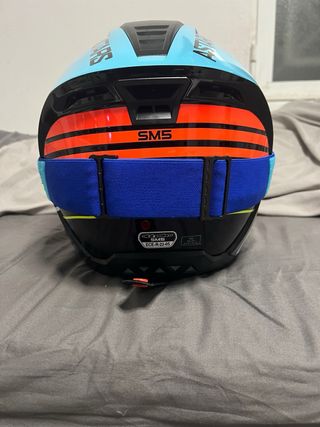 Casco Alpinestars Motocross/Enduro Azul/Naranja
