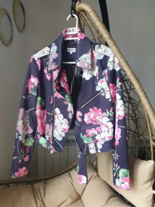 Chaqueta Teria Yabar Biker Floral Sin Uso