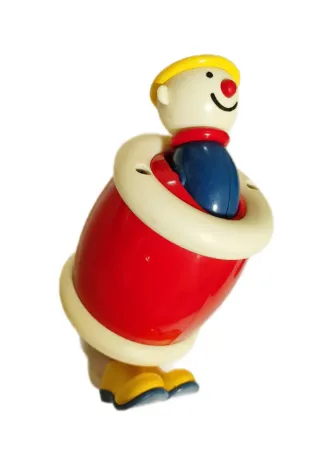 Juguete payaso giratorio años 70/80.