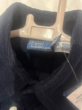 Vestido camisero pana azul Polo Ralph Lauren