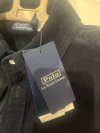 Vestido camisero pana azul Polo Ralph Lauren