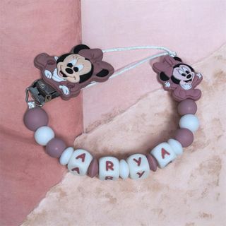 Chupetero personalizado Minnie con nombre