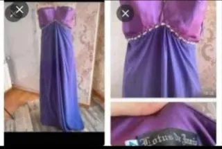 Vestido largo Lotus de Juni morado