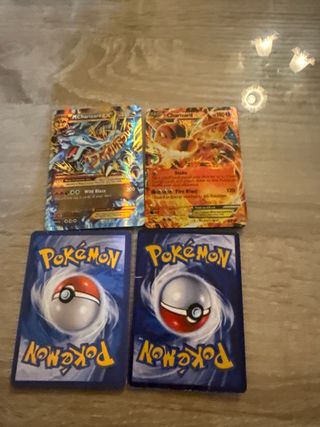 Lote 4 Cartas Pokémon Charizard EX Mega