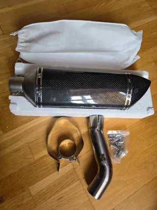 Silenciador Universal Carbono Moto