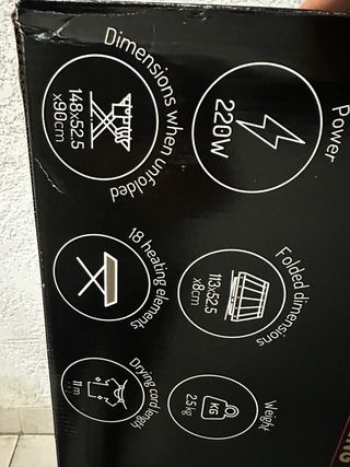 Tendedero Eléctrico Calefactable Adler A ESTRENAR