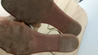 Set 2 sandali donna beige e argento