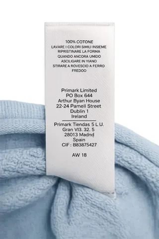 Jersey Waffle Azul Claro Talla S Primark