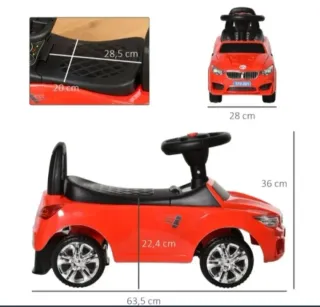 Coche correpasillos rojo Homcom