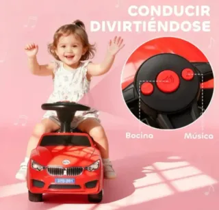 Coche correpasillos rojo Homcom