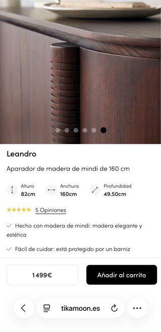 Aparador Tikamoon madera mindi