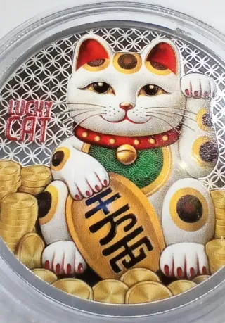 Samoa Maneki Neko Plata 1/2 oz 2026