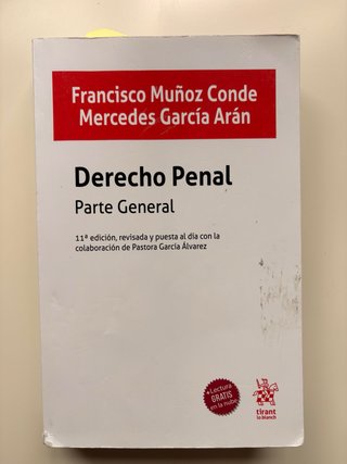 Manual Derecho Penal Parte General