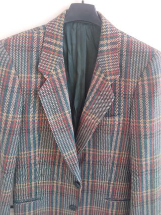 Giacca Tweed Lana Grigio/Rosso Uomo VENEZIA 46