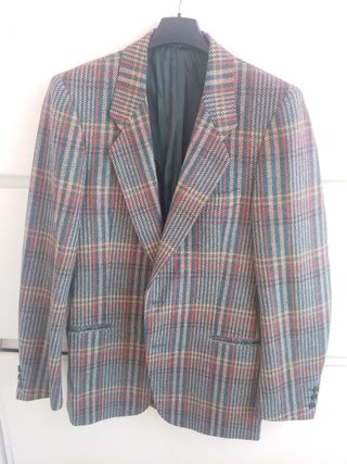 Giacca Tweed Lana Grigio/Rosso Uomo VENEZIA 46
