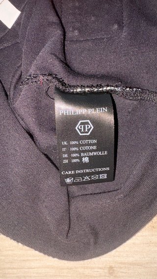 Philipp Plein T-shirt Skull Glitter Nero Argento