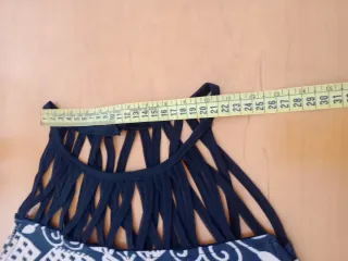 Vestido mujer negro y beige