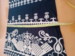 Vestido mujer negro y beige