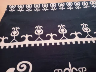 Vestido mujer negro y beige