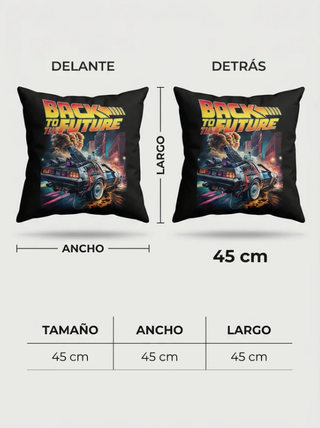 Cojín Back to the Future DeLorean 45cm