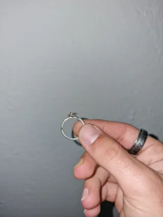 Anillo Pandora Rosa y Plata