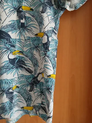 Camiseta Estampada Tropical Hombre