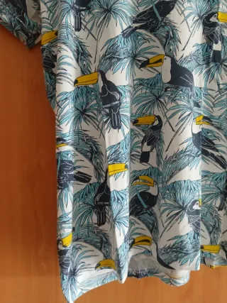 Camiseta Estampada Tropical Hombre