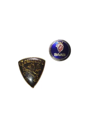 Lote 2 pines coche Peugeot y Saab