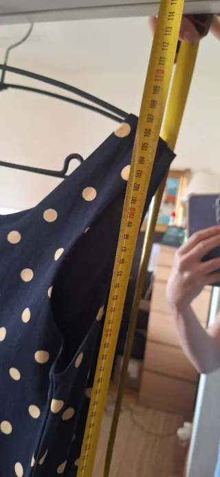 Vestido retro estilo lunares algodón ligero